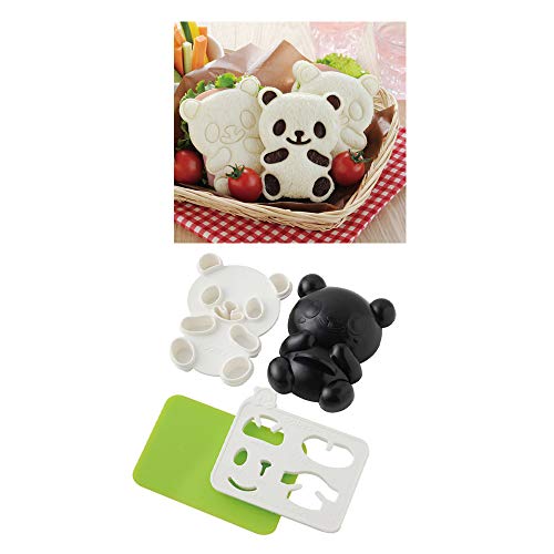 Product Cover DIY Picnic Kitchen Panda Mold Rice Mold Onigiri Shaper Dry Roasted Seaweed Cutter Set 4 in 1 Bento Accessories