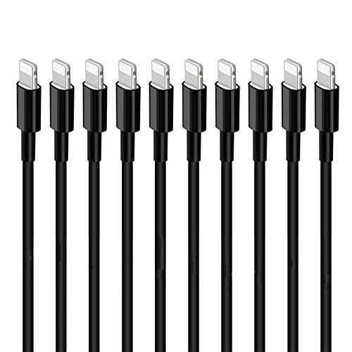 Product Cover Charging Cables, LoveniMen 3FT [1M] USB Cable, 10 Pack Charger Cords Charging Syncing Cord Leads Data Lines - Black