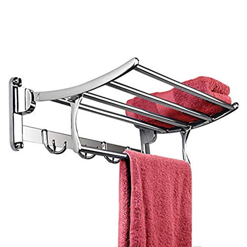 Product Cover Plantex Pitru Stainless Steel Folding Towel Rack(24 Inch,Silver)