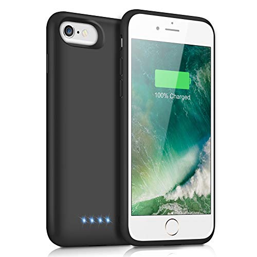 Product Cover Battery Case for iPhone 6s/6,6000mAh Portable Charging Case Rechargeable External Battery Pack for Apple iPhone 6/6s Protective Charger Case Backup Power Bank (4.7 Inch) (Black)