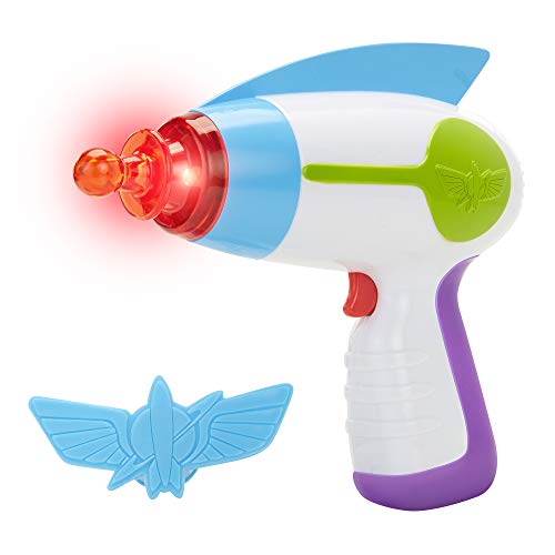 Product Cover Toy Story Disney 4 Buzz Lightyear Blaster Toy Space Ranger Set, Includes Star Command Badge - Light & Sound! Perfect for Kids, Boys Halloween Costume Prop