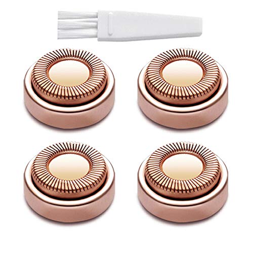 Product Cover tuokiy Facial Hair Remover Replacement Heads, for Hair Remover, 18K Rose Gold-Plated Rose Gold, 5 Count