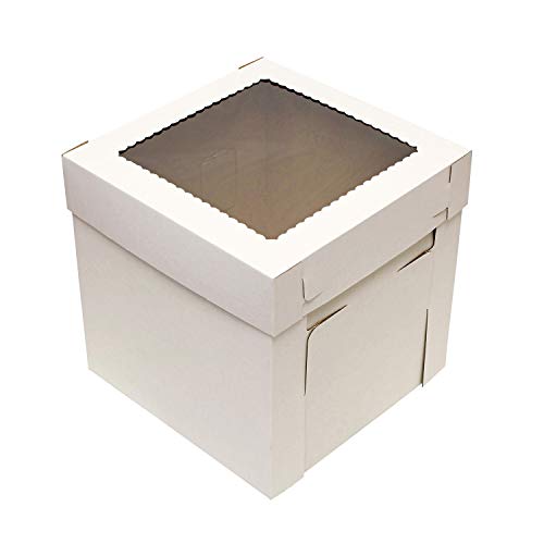 Product Cover SpecialT Cake Boxes with Window 25pk 12 x 12 x 8in White Bakery Boxes, Disposable Cake Containers, Dessert Boxes