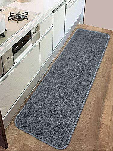 Product Cover Saral Home Anti Slip Polyester Kitchen Runner- 40x120 cm, Turquoise