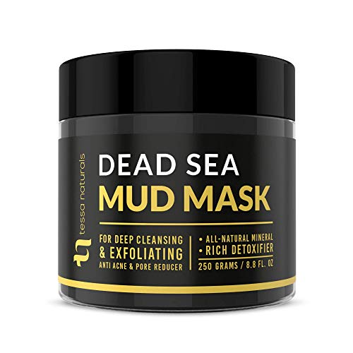 Product Cover Dead Sea Mud Mask - Enhanced with Collagen - Reduces Blackheads, Pores, Acne, Oily Skin - Visibly Healthier Face & Body Complexion - All Natural Anti-Aging Formula for Women & Men