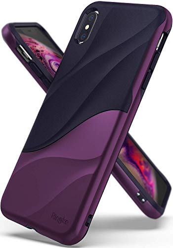 Product Cover Ringke Wave Designed for iPhone Xs Max Case, Dual Layer Heavy Duty 3D Textured Cover for iPhone Xs Max (6.5