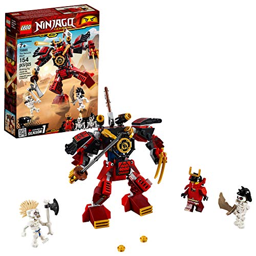 Product Cover LEGO NINJAGO Legacy Samurai Mech 70665 Toy Mech Building Kit comes with NINJAGO Minifigures, Stud Shooters and a Toy Sword for Imaginative Play (154 Pieces)