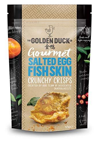Product Cover The Golden Duck Gourmet Salted Egg Yolk Fish Skin Crisps Chips (2 Pack)