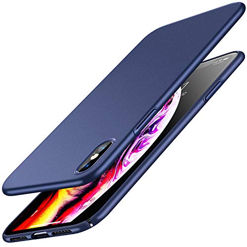 Product Cover RANVOO iPhone Xs Case, Slim Fit Ultra Thin Hard Plastic Matte Minimalist Basic Cover Anti-Scratch Anti-Fingerprint Case Only for iPhone Xs 5.8 inch (2018), Blue