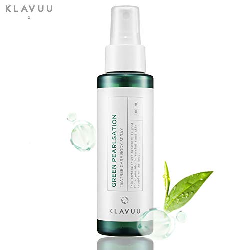 Product Cover Pure PearlSation Tea Tree Body Spray - Cleansing Mist Lotion for Sensitive Skin, Purifies Oily Skin and Acne with Pearl Extract, 100 ml