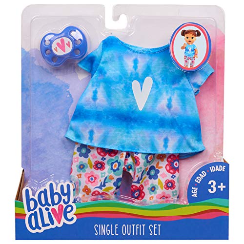 Product Cover Baby Alive Single Outfit Set - Tie Dye Tee, Multicolor