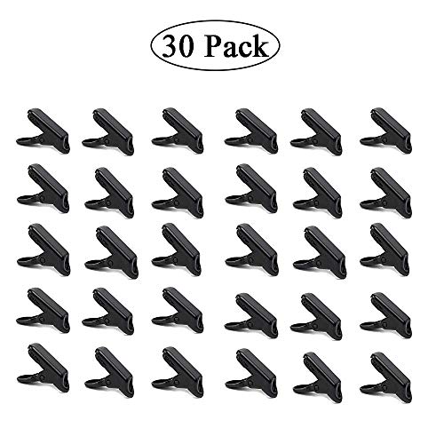 Product Cover Pack of 30 Small Clamp Tarp Awning Clamp Set - Tarp Clips Black Trap Clips Jaw Tent Snaps Camping Clamp Clips Tent Tighten for Outdoors