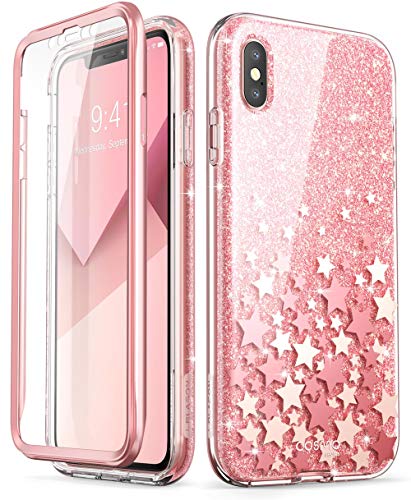 Product Cover i-Blason Cosmo Full-Body Case for iPhone Xs/ iPhone X Case 2018 Release, Pink, 5.8