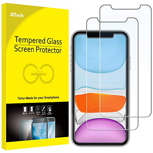 Product Cover JETech Screen Protector for iPhone 11 and iPhone XR, 6.1-Inch, Tempered Glass Film, 2-Pack