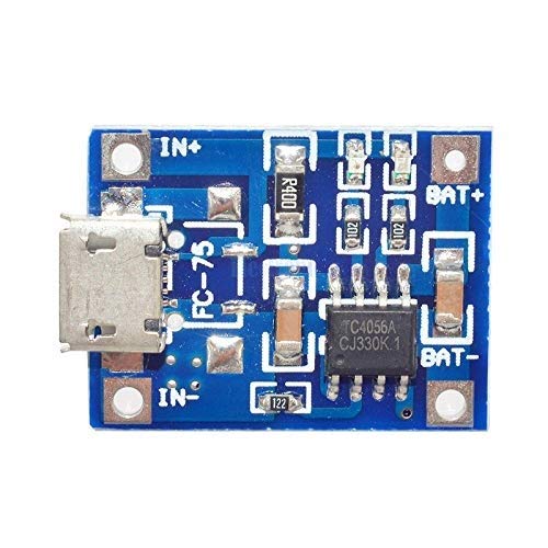 Product Cover eHUB TP4056 Micro USB 5V 1A 18650 Lithium Battery Charging Board with LED Indicator Automatic Protection