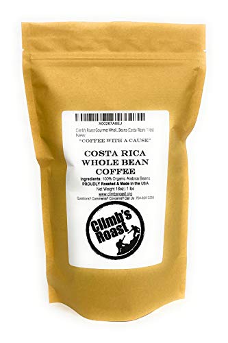 Product Cover Climb's Roast Gourmet Whole Roasted Coffee Beans, 1 Pound, Costa Rica