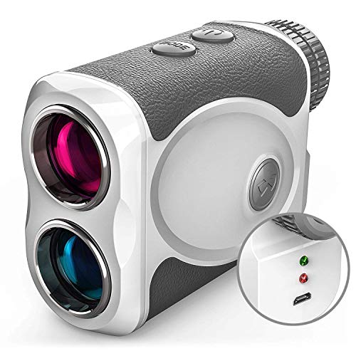 Product Cover Rechargeable Golf Rangefinder with Slope, 800 Yards USB Charging Laser Range Finder Support Flag Lock Vibration,Continuous Scan,Distance Speed Measurement H-111