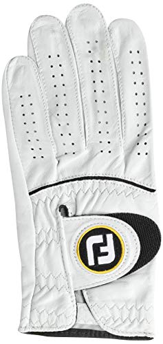 Product Cover FootJoy Men's StaSof Golf Glove White Cadet Medium/Large, Worn on Left Hand