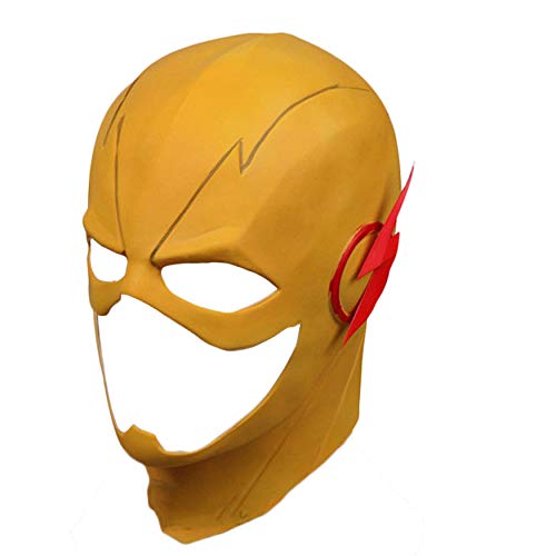 Product Cover Trippy Lights The Reverse Flash Yellow Halloween Latex Teen Adult Mask