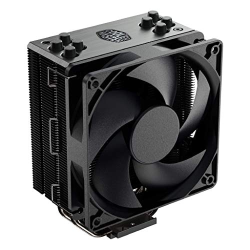 Product Cover Cooler Master Hyper 212 Black Edition CPU Air Cooler w/ Silencio FP120 120mm Fan, 4 Continuous Direct Contact 2.0 Heatpipes, Anodized Gun-Metal Black, Brushed Nickel Fins, Intel LGA1151, AMD AM4/Ryzen