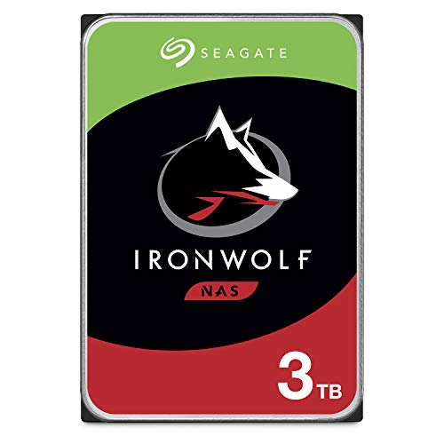 Product Cover Seagate IronWolf 3TB NAS Internal Hard Drive HDD - 3.5 Inch SATA 6Gb/s 5900 RPM 64MB Cache for RAID Network Attached Storage - Frustration Free Packaging (ST3000VN007)