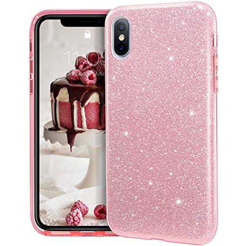 Product Cover MATEPROX iPhone Xs Max case,Bling Sparkle Cute Girls Women Protective Case for iPhone Xs max 6.5