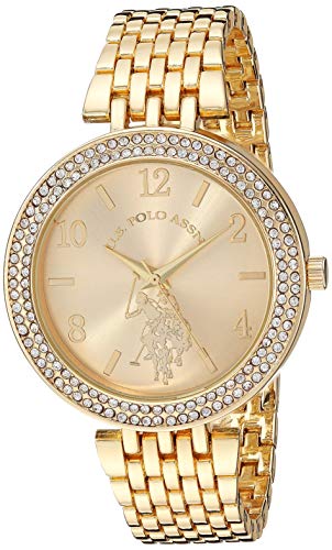 Product Cover U.S. Polo Assn. Women's Stainless Steel Quartz Watch with Alloy Strap, Silver, 18.6 (Model: USC40216)