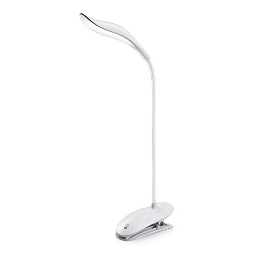 Product Cover Miady 20 LED Clip on Lamp, Cordless & Portable Clip on Light, Touch Control Stepless Dimming, Eye-Care Adjustable Brightness Reading Light, USB Rechargeable and Built-in 1200mAh Battery