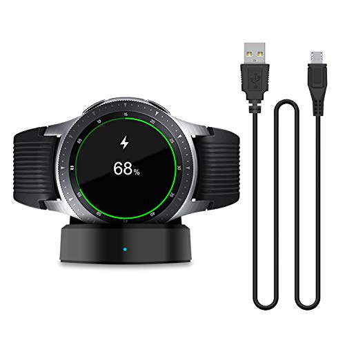 Product Cover Updated Charger Compatible with Samsung Galaxy Smart Watch 42mm 46mm, Replacement Charging Dock Cradle Only for Samsung Galaxy Smart Watch SM-R800 SM-R810 SM-R815 (NOT for Active Watch)