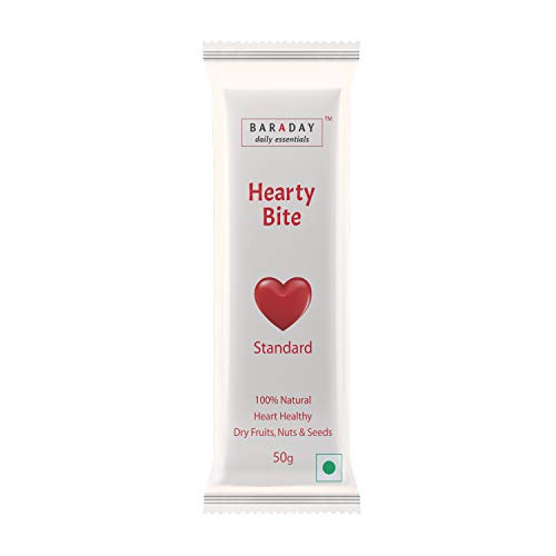 Product Cover BarADay Hearty Bite Natural Energy Bars, 50 Gm (Standard Variant, Pack of 8)