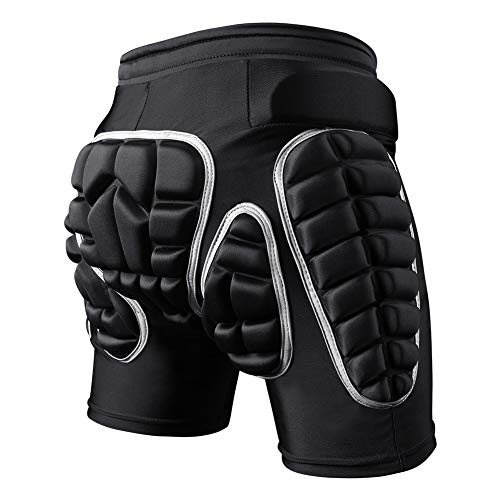 Product Cover Protection Hip 3D Padded Protective Shorts for Snowboard Skate and Ski Black