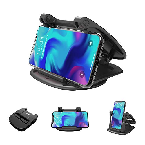 Product Cover IPOW Universal 360 Degree Rotatable Car Dashboard Phone Mount Hold Phones Vertically/Horizontally,Car Cell Phone Holder Compatible with GPS,iPhone 7 6 6s X XS 8 Plus Samsung S9 S8 S7 S6 Note 8 Google