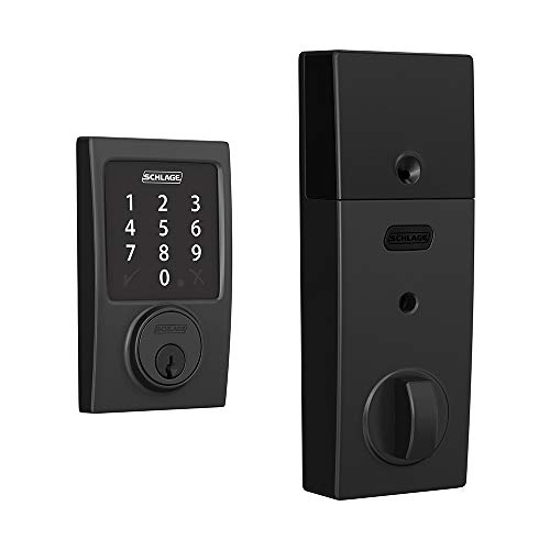 Product Cover Schlage Connect Smart Deadbolt with Century trim in Matte Black, Zigbee Certified - BE468GBAK CEN 622