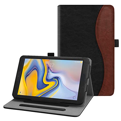 Product Cover Fintie Case for Samsung Galaxy Tab A 8.0 2018 Model SM-T387 Verizon/Sprint/T-Mobile/AT&T, Multi-Angle Viewing Stand Cover with Packet, Dual Color