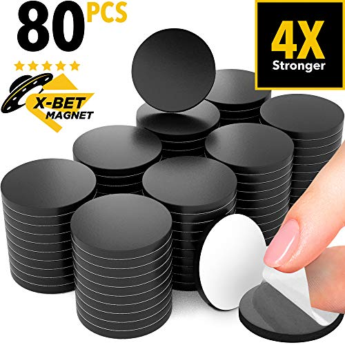 Product Cover Magnetic Dots - 80 Self Adhesive Magnet Dots (0.8