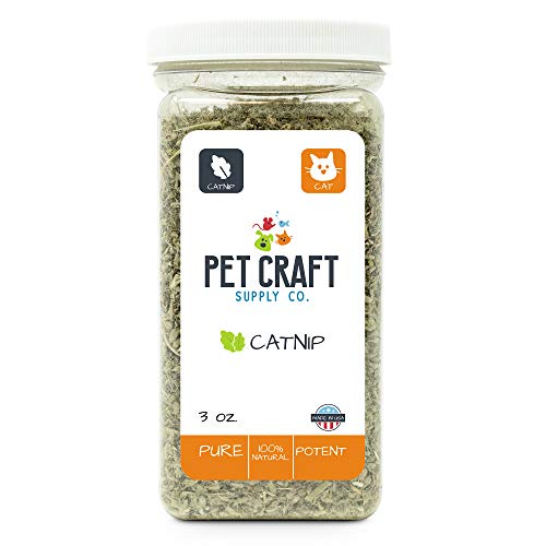Product Cover Pet Craft Supply Premium Potent Catnip - USA Grown and Harvested Large 3Oz Resealable Canister