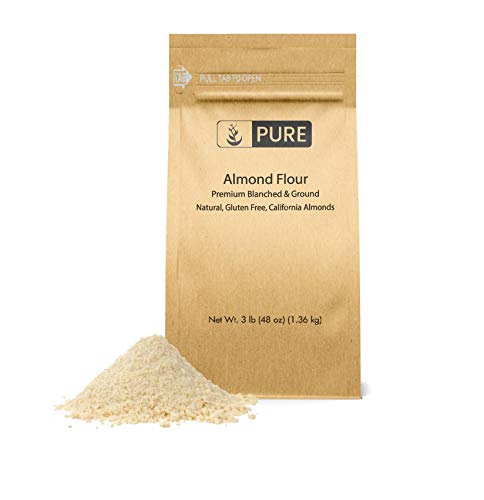 Product Cover Almond Flour (3 lb. (48 oz.)) by Pure Organic Ingredients, Paleo & Keto Friendly, Gluten-Free, Vegan, Product of California, Blanched Almonds