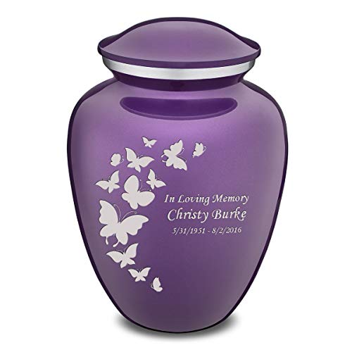 Product Cover GetUrns Adult Embrace Butterfly Cremation Urn with Custom Engraving Purple