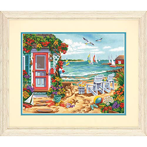 Product Cover Dimensions Summertime Beach Paint by Numbers Kit for Kids and Adults, 11'' x 14''