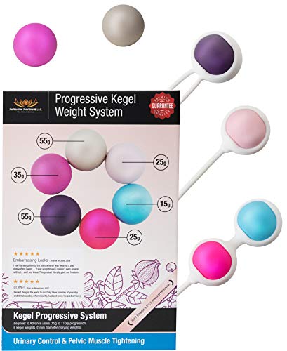 Product Cover Ben Wa Progressive Kegel Weight Exercise System: 6 Weights for Woman, Beginner to Advance-Helps Strengthen Pelvic Floor Muscles and Resolves Incontinence & Bladder Control