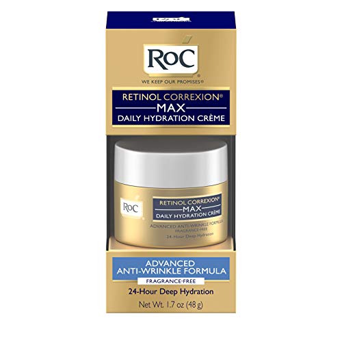 Product Cover RoC Retinol Correxion Anti-Aging Crème for 24-Hour Deep Hydration, Advanced Anti-Wrinkle Moisturizer Made with Retinol & Hyaluronic Acid 1.7 oz