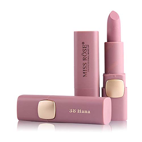 Product Cover MISS ROSE CREME MATTE MAKE UP LONG LASTING AND WATERPROOF LIPSTICK BULLET 38