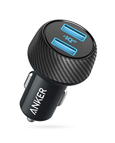 Product Cover Car Charger (Compatible with Quick Charge Devices), Anker 30W Dual USB Car Charger, PowerDrive Speed 2 with PowerIQ 2.0 for Galaxy S8/Edge/Note, iPhone Xs/Max/XR/X/8, iPad Pro/Air 2/Mini, and More