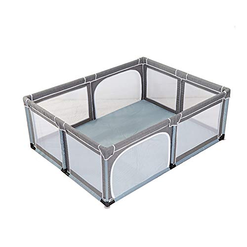 Product Cover Baby Playpen Portable Kids Safety Play Center Yard Home Indoor Fence Anti-Fall Play Pen (Color : Gray)