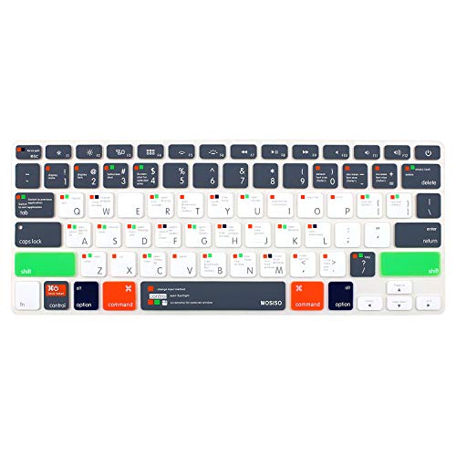 Product Cover MOSISO Silicone Keyboard Cover Compatible with MacBook Pro 13/15 inch (with/Without Retincha Display, 2015 or Older Version) MacBook Air 13 inch (Release 2010-2017), Mac OS X OSX-M-CC-2, Gray