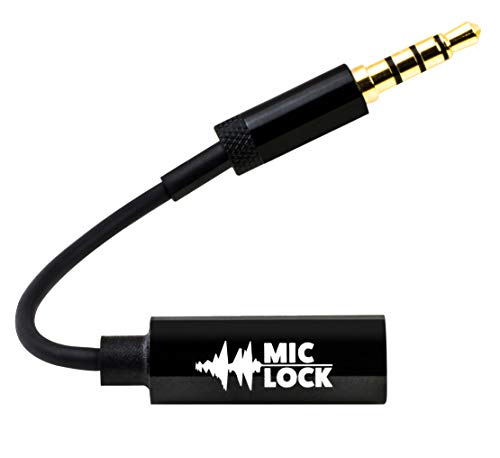 Product Cover Mic-Lock with SOUNDPASS Microphone Blocker (1 Pack) - Signal Blocking Device 3.5mm for Laptops, Smartphones & Desktop Computers Security, Privacy, Counter-Surveillance - Hear Music No Eavesdropping