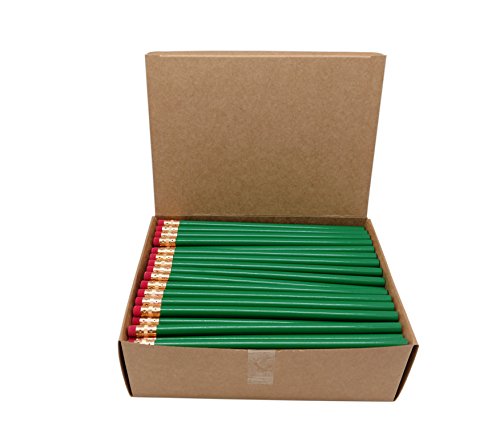 Product Cover Impex Round Wood #2 HB Pencils (1 Gross, Bulk Lot of 144pcs, Classroom Set) Over 20 Colors and New Neon Styles