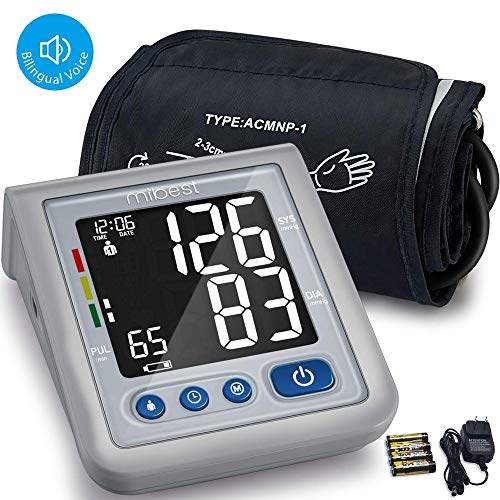 Product Cover MIBEST Blood Pressure Monitor with Talking Function - Blood Pressure Cuff with Large Display - 8.7-12.6