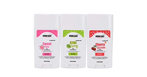 Product Cover Natural Deodorant for Girls - All day Fresh Kids deodorant for kids 8+ - 24Hrs Protection with Moisture Absorption - High Performance (3Pack Combo) Vegan friendly deodorant + Cruelty-Free