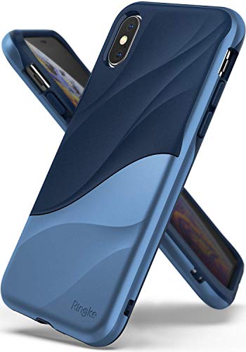 Product Cover Ringke Wave Designed for iPhone Xs Case, iPhone X Case, Dual Layer Heavy Duty 3D Textured Cover for iPhone Xs (5.8